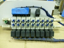 SMC VF3230 AND VF3130 SOLENOID VALVES ON EXHAUST MANIFOLD DC21-26VDC