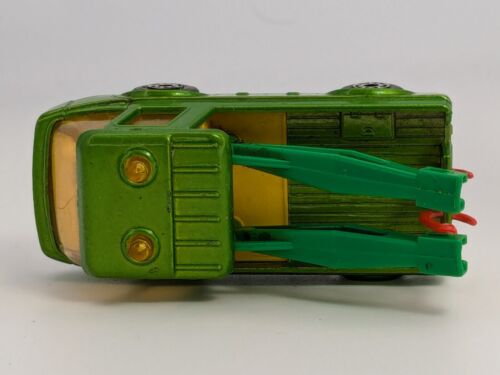 Vintage 1975 Matchbox #74 Toe Joe Tow Truck Green w/Black Base Lesney Superfast - Picture 6 of 6