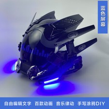 Cyberpunk Helmet Mask LED Glowing Halloween Party Helmet Cosplay Prop Helmet