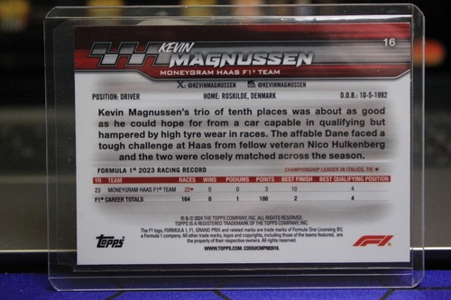 2024 F1 Paddock Pass Kevin Magnussen X-Fractor - Picture 2 of 2