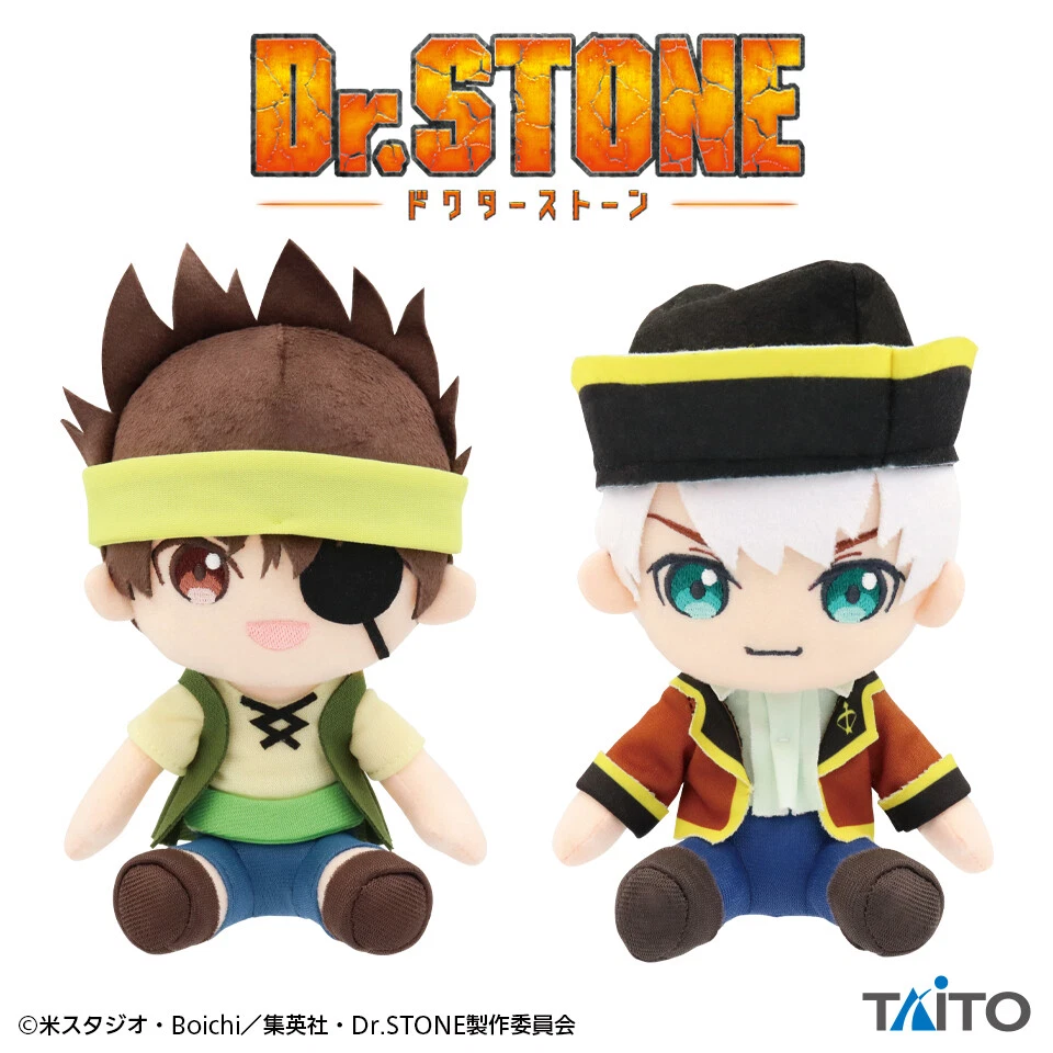 Dr. STONE Original Plush Pirate version Chrome & Saionji set of 2 Taito  16cm New | eBay