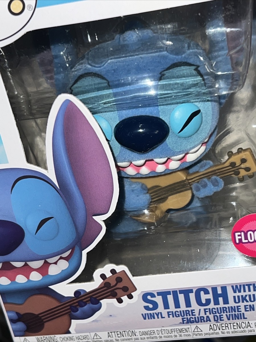 Funko Pop: Disney FLOCKED Lilo & Stitch w/ Ukulele 4” Figure
