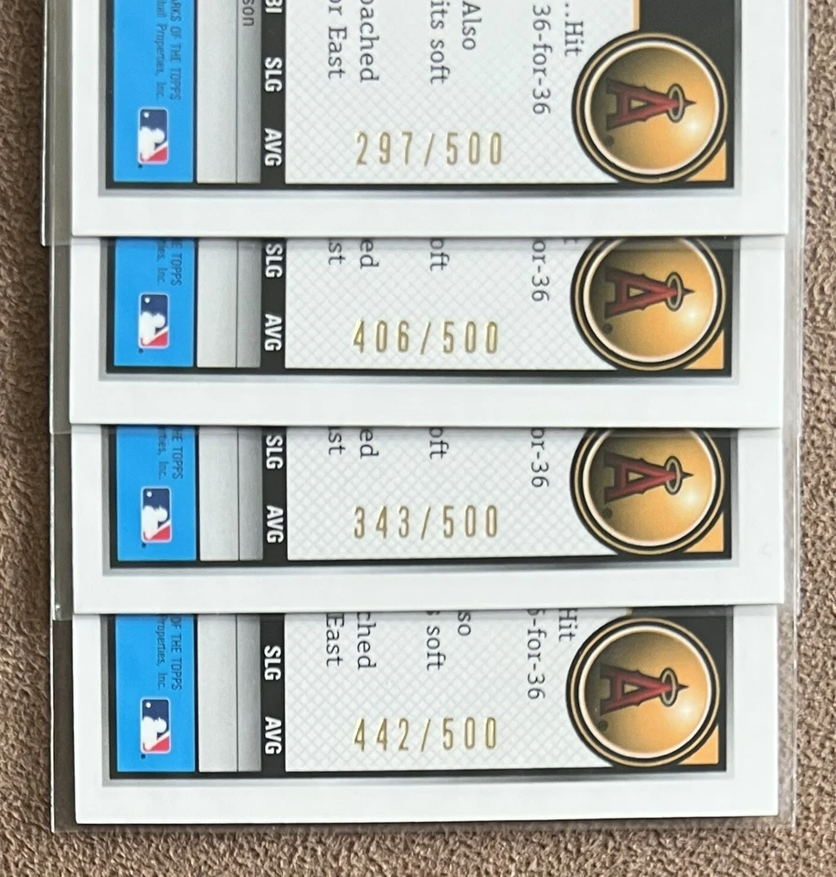 Lote de 10 autógrafos cromados Kaleb Cowart 2010 Bowman con refractores #ed Angels RC Foto 3 de 3