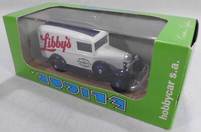 Modellauto Metall Elicor  made in France - Alter Lieferwagen Libby's in OVP /474