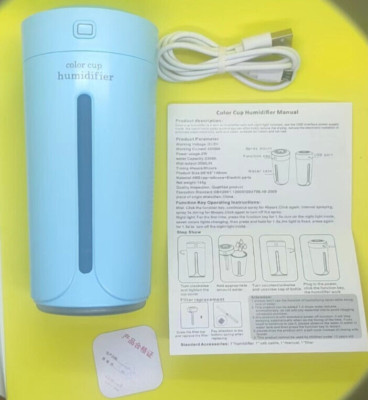 USB Auto Luftbefeuchter Farbe Tasse für Zuhause Auto Ultraschall Mini Aroma Diffusor Neu