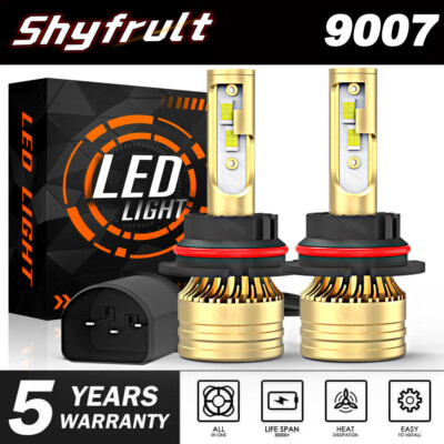For MITSUBISHI Lancer 2002-2007 2X 6000K LED Hi&Lo Beam Headlight Lamp Bulbs Kit