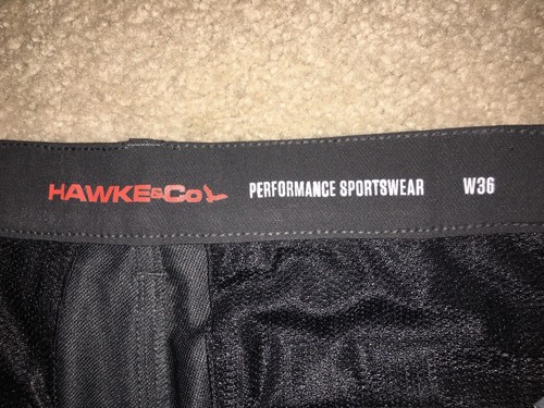 NWOT Hawke & Co Performance Pants Athletic Casual Gray Sz 36 Inseam 29 Stretch - Picture 3 of 6
