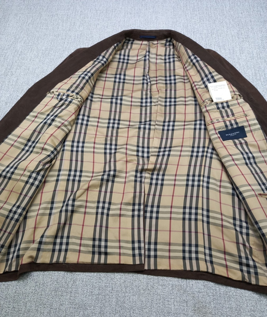 Burberry London 100% Cotton Blazer Sport Jacket Nova Check Burberry London 100% Cotton Blazer Sport Jacket Nova Check
