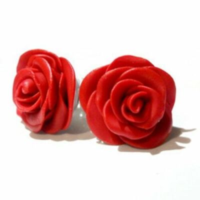 Harz Rose Ohrringe Boho Schmuck Sommer Festival Strandbekleidung Böhmische Mode