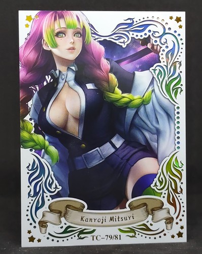 TC-79/81 Goddess Story Girl Party Top Card Kanroji Mitsuri Demon Slayer Foil - Picture 2 of 5