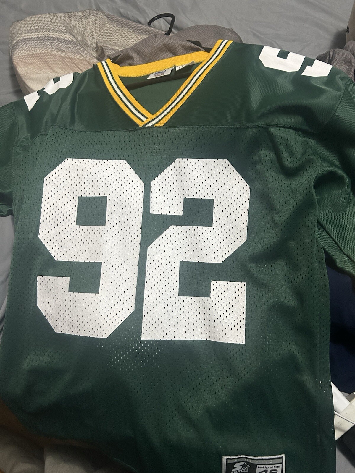 Green Bay Packers Reggie White NFL Jersey Starter 90s Vintage Size 48L