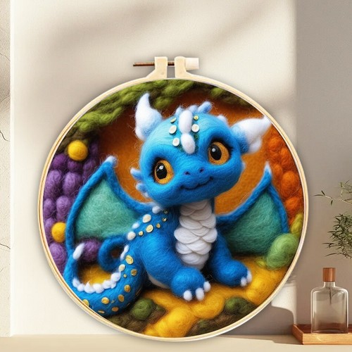 DIY Wool Needle Felted -- Unicorn Dragon Camel Patterns Gifts For Adult Beginner - Picture 6 of 19
