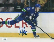 Vancouver Canucks Elias Pettersson Signed Autographed 8x10 NHL Photo JSA COA #16