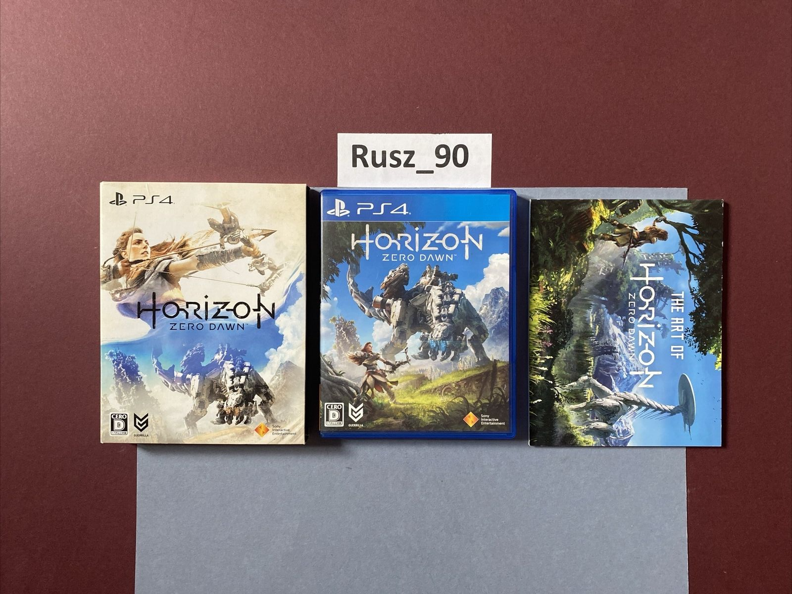 Horizon Zero Dawn Limited Edition PS4 PlayStation 4 NTSC Japanese Import Artbook