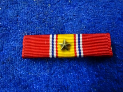 US  Medal Ordensspange Ribbon Bar National Defense 2 times Service Medal