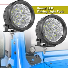 For Jeep Pair 4 90w Round Led Offroad Driving Spot Lights Pods Fog 4wd Atv 3.5 For Jeep Pair 4 90w Round Led Offroad Driving Spot Lights Pods Fog 4wd Atv 3.5
