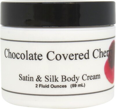 Chocolate Covered Cherry Satin and Silk Cream, Body Cream, Body Lotion