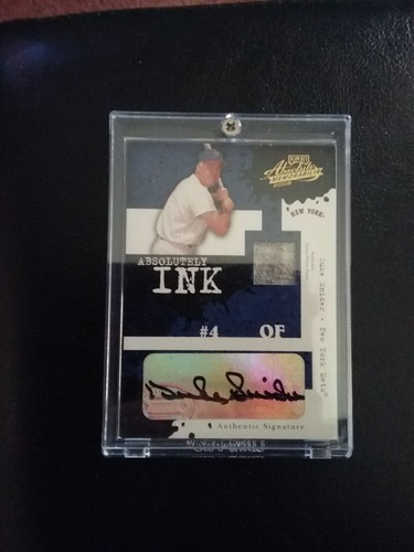 Brooklyn Dodgers Duke Snider Signed & Pants 2005 Donruss Playoff 11/25 Auto - Picture 3 of 5