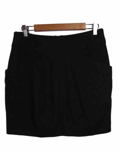 CUE Dark Grey Wool Blend Skirt Size 12 Medium M - Afbeelding 1 van 2