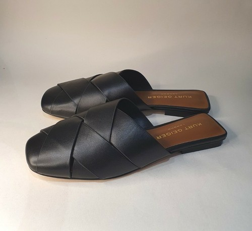 Kurt Geiger London Black Leather Summer Plated Mules. UK 5 Slip On RRP £119 - Picture 6 of 12