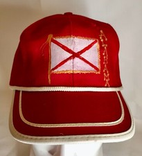 Vintage Alabama Trucker's Snapback Cap/Hat MADE IN USA Crimson Tide Flag RARE