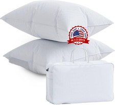 Juego De 2 Almohadas Queen Size Para Cama Dormir Standard Pulgadas En Oferta Set