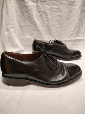 Brass Boot Black Leather Upper Lace Up Mens Shoes Size 8  display picture 2