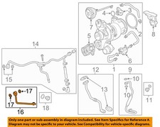 GM OEM 16-26 Cruze Turbocharger Components-Water Feed Tube 12690018