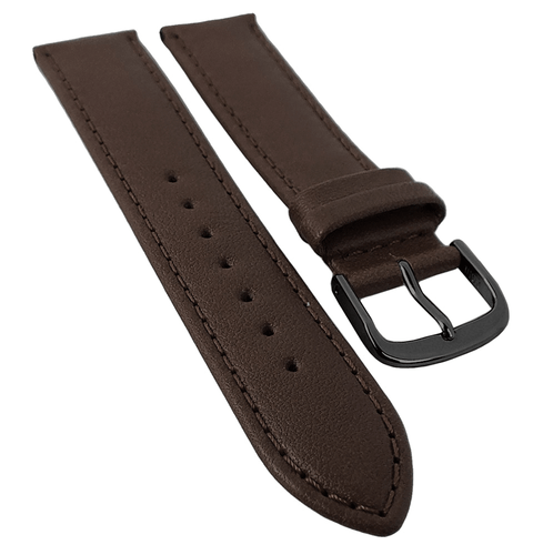 Taurus XL Uhrenarmband | Kalbsleder d.braun, Herren Überlänge 30176 - Bild 5 von 5