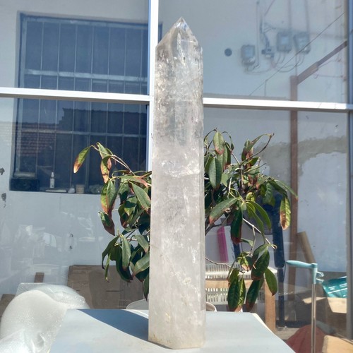 19.49LB Large Natural transparent white crystal pillar spiritual energy repair - Picture 2 of 18