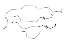 1978-87 Cutlass Prebent Front Brake Line Kit Galfan Coated Steel