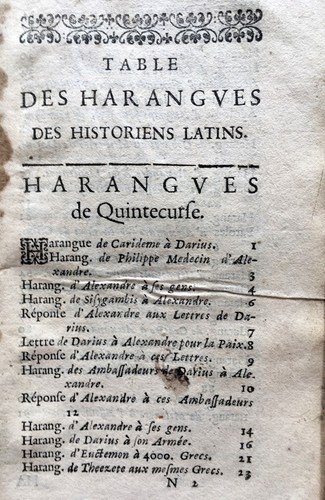 1666 HARANGVES ELOQUENCE LATIN LITTERATURE MILITARIA TACITE LIVRE RARE BOOK GREC - Foto 4 di 11