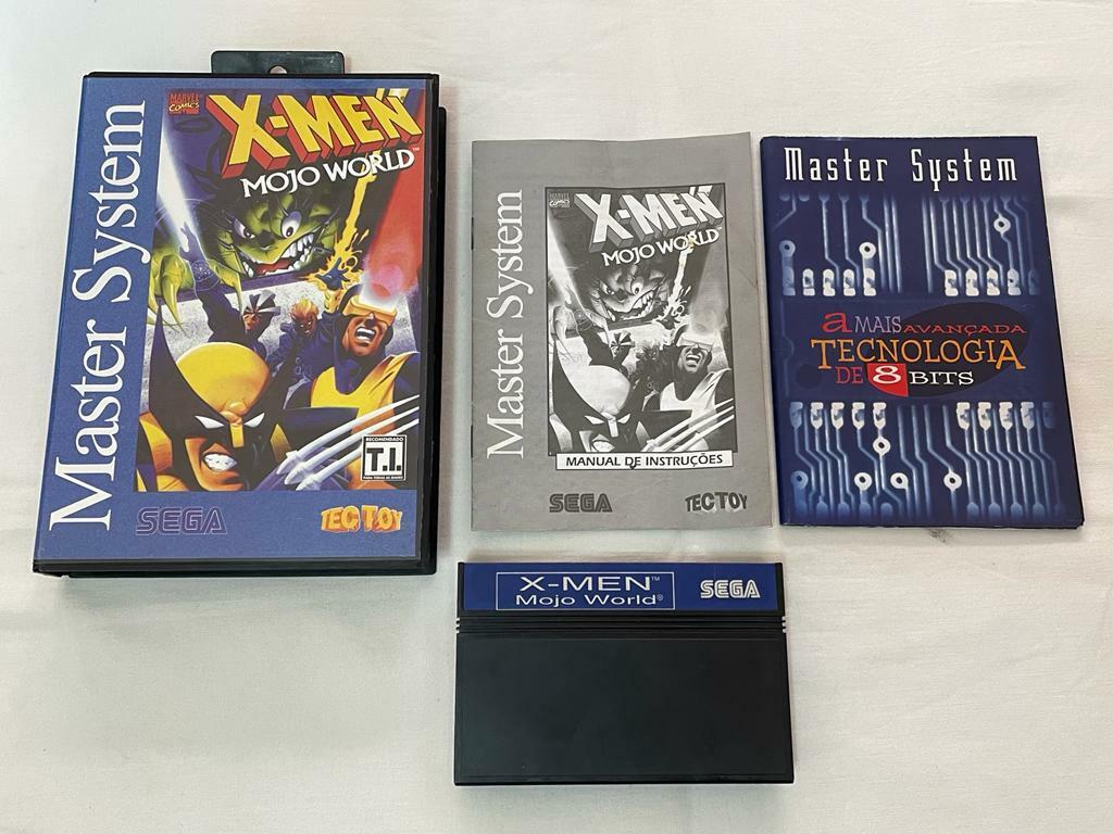 Sega Master System Tectoy : X Men Mojo World Complete box Sega Master System Tectoy : X Men Mojo World Complete box