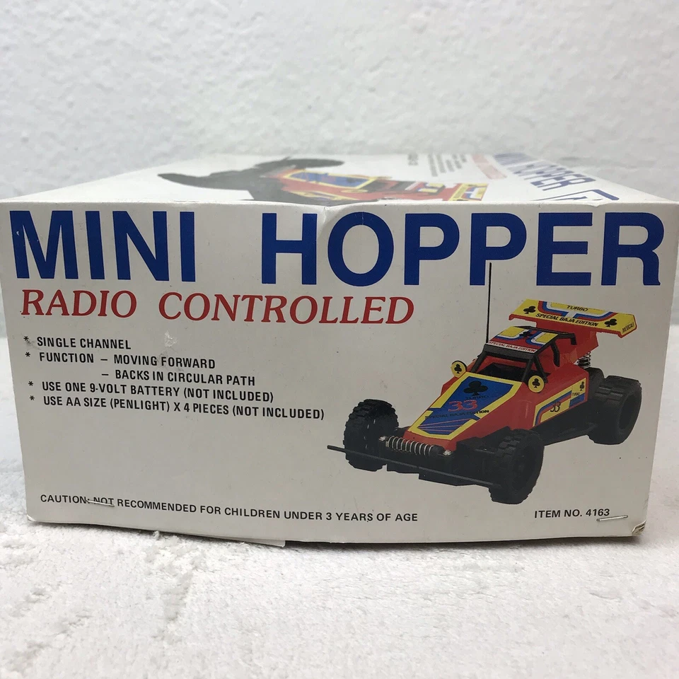 Mini Hopper Battery Operated Remote Control Vtg Sports Car WORKING Condition - Image 3 of 4