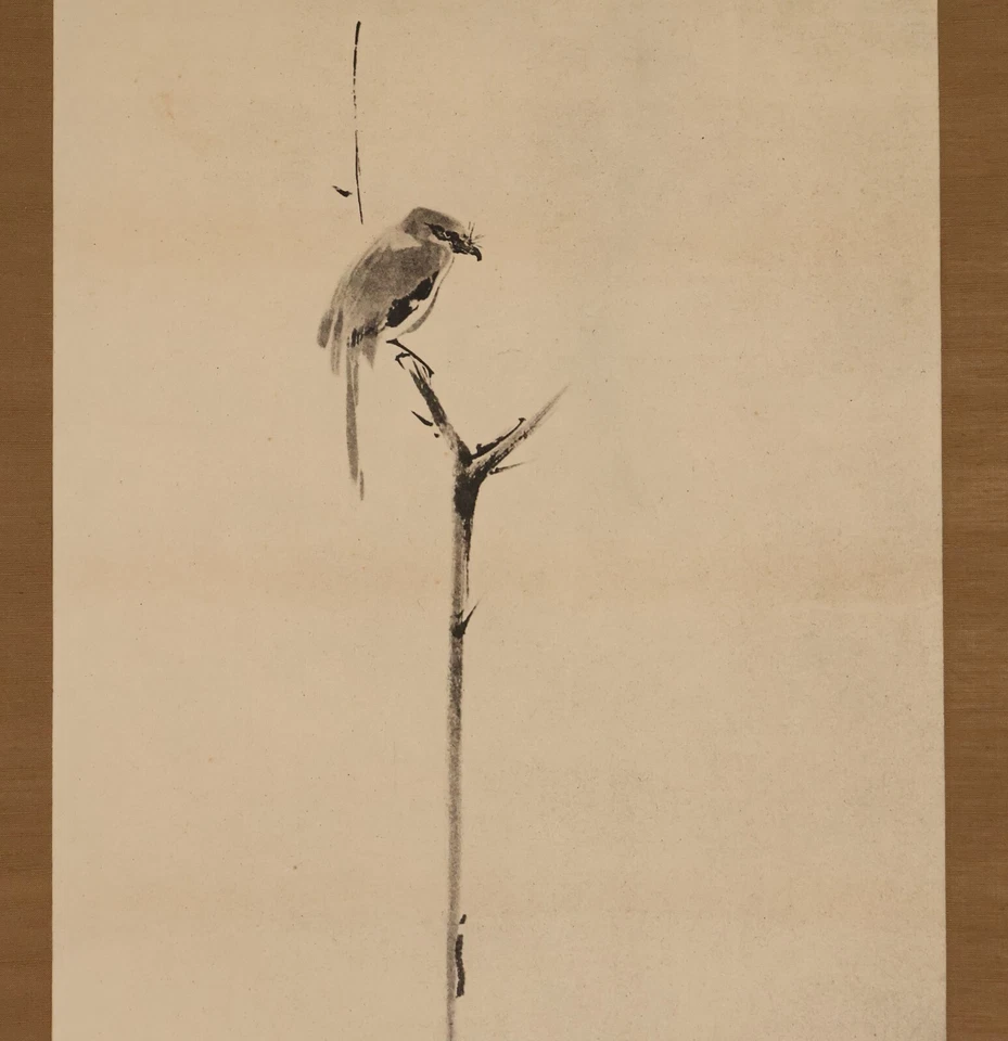 Японский висячий свиток Shrike на иссохшем дереве KAKEJIKU от Miyamoto Musashi - Изображение 4 из 4