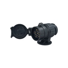 Adapter Anh&auml;ngeradapter Auto 13 pol / 7 pol Stecker Dose 12V Traktor Trailer KFZ