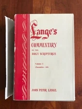 Lange's Commentary on Holy Scriptures Critical Doctrinal: Vol. 4, Chronicles-Job