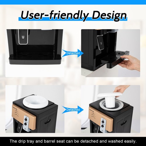 Top Loading Cold/Hot Water Dispenser Cold 380 ML/ Hot 500 ML 37cm H Home Kitchen - Picture 3 of 20