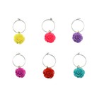 6 Pcs Wine Glass Rings Beer Mugs Charms Marker Wine Glass Markers