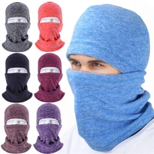 Winter Fleece Adjustable Balaclava Warmer Neck Scarf Ski Windproof Face Mask Hat