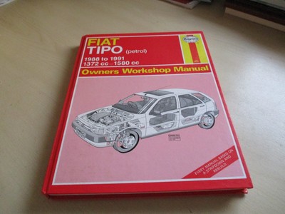 FIAT TIPO, Manuale Haynes Workshop. da 1988 a 1991, 1372 CC & 1580 CC
