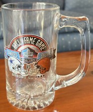1999 Pro Football Hall Of Fame Game Glass Beer Mug Aug. 9, 1999 Browns vs Cowboy