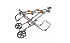 Foldable Mobile Miter Saw Stand with Mounting Braces with Wheels, Model AC9946