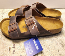 BIRKENSTOCK Unisex Arizona Soft Footbed Habana Oiled Leather Women 10 Men's 8.5
