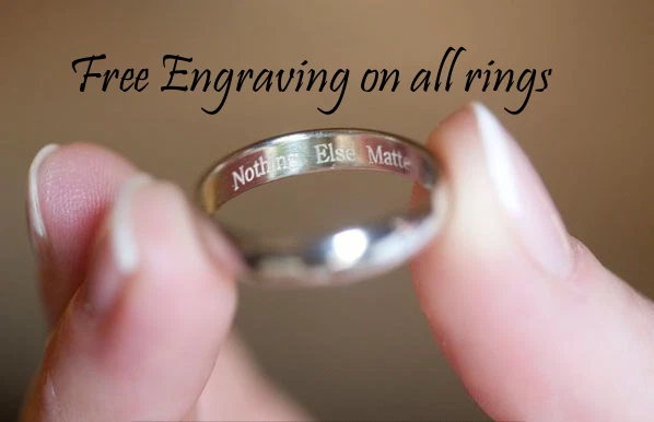 Твердый металл мужской заказ письмо имя 2 пальца кольцо 14K желтое золото покрытием серебра - Изображение 2 из 4