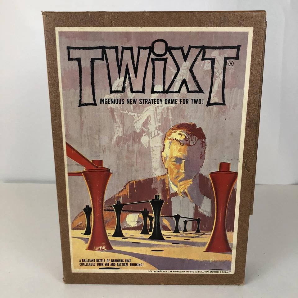 TWIXT Ingenious Strategy Game 3M Bookshelf Board Game Vintage 1962 - Image 2 of 4