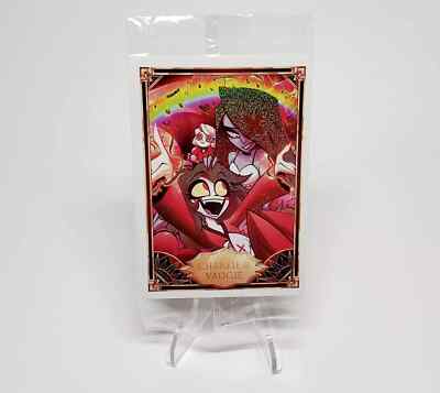 Hazbin Hotel Trading Card - Charlie And Vaggie Foil Promo Card PR