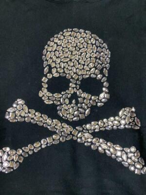 MASTERMIND JAPAN Swarovski Beads Short Sleeve Hoodie men Size L