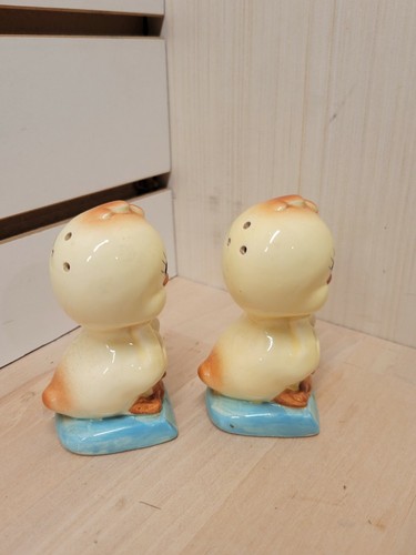 Vintage Baby Ducks Salt & Pepper Shakers H-915 Made in Japan - Picture 5 of 12