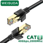 Cat8 Ethernet cable High Speed 40Gbps Patch LAN network Gold plated RJ45 batch